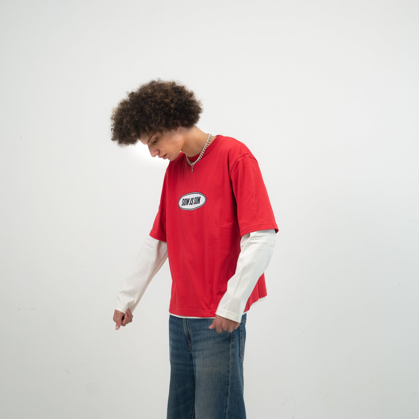 CRACKED LONGSLEEVE RED