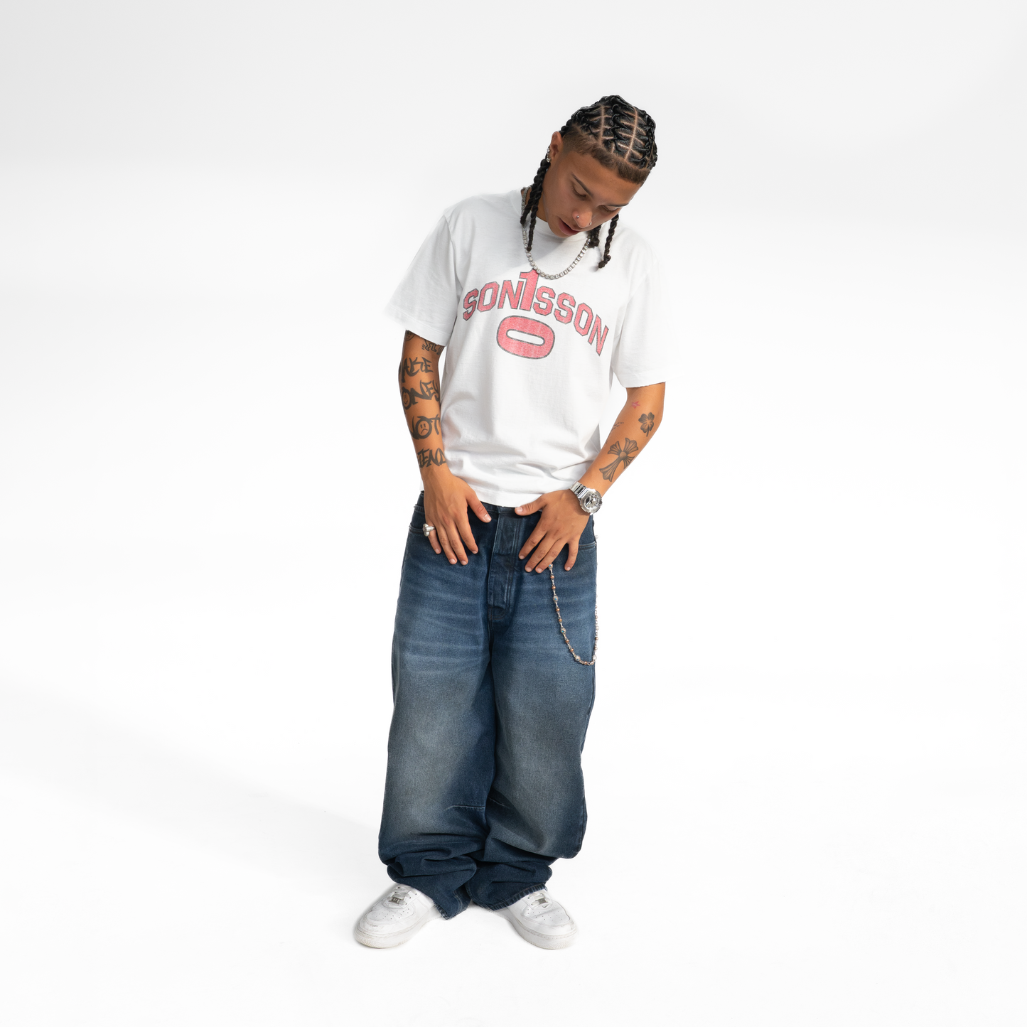 COLLEGE TEE WHITE