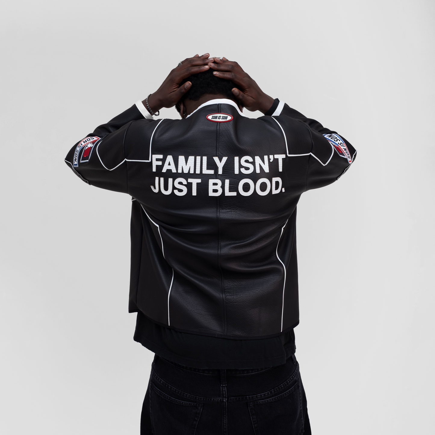 FAMILY ISN'T JUST BLOOD MOTO JACKET