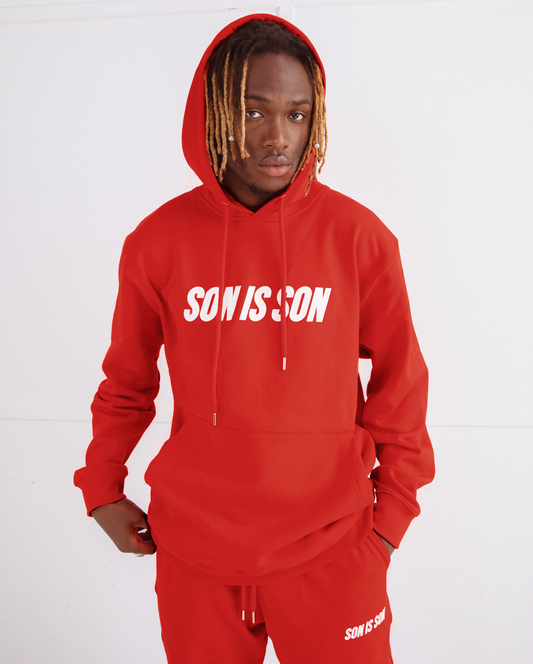CLASSIC LOGO HOODIE RED